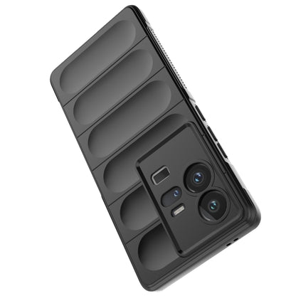 For vivo iQOO 11 Pro 5G Magic Shield TPU + Flannel Phone Case(Grey) - vivo Cases by buy2fix | Online Shopping UK | buy2fix