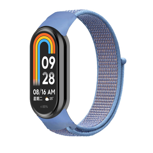 For Xiaomi Mi Band 8 Loop Nylon Watch Band(Blue) - Watch Bands by buy2fix | Online Shopping UK | buy2fix