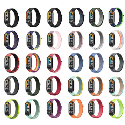 For Xiaomi Mi Band 8 Loop Nylon Watch Band(Rainbow) - Watch Bands by buy2fix | Online Shopping UK | buy2fix