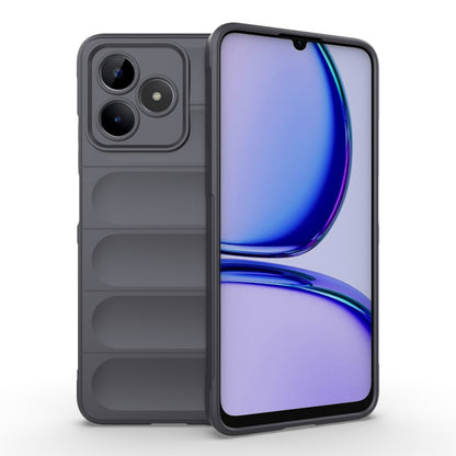 For Realme C53 4G Magic Shield TPU + Flannel Phone Case(Dark Grey) - Realme Cases by buy2fix | Online Shopping UK | buy2fix