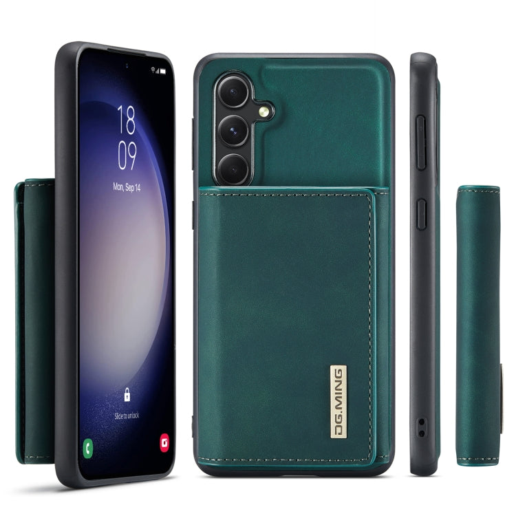 For Samsung Galaxy S23 FE 5G DG.MING M1 Series 3-Fold Multi Card Wallet + Magnetic Phone Case(Green) - Galaxy S23 FE 5G Cases by DG.MING | Online Shopping UK | buy2fix