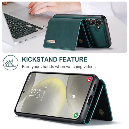 For Samsung Galaxy S24+ 5G DG.MING M1 Series 3-Fold Multi Card Wallet + Magnetic Phone Case(Green) - Galaxy S24+ 5G Cases by DG.MING | Online Shopping UK | buy2fix