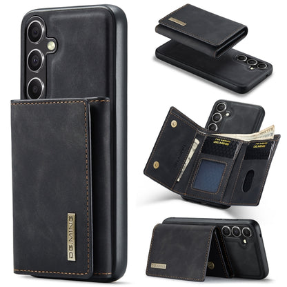 For Samsung Galaxy S24+ 5G DG.MING M1 Series 3-Fold Multi Card Wallet + Magnetic Phone Case(Black) - Galaxy S24+ 5G Cases by DG.MING | Online Shopping UK | buy2fix