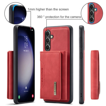 For Samsung Galaxy A55 5G DG.MING M2 Series 3-Fold Multi Card Bag + Magnetic Phone Case(Red) - Galaxy Phone Cases by DG.MING | Online Shopping UK | buy2fix