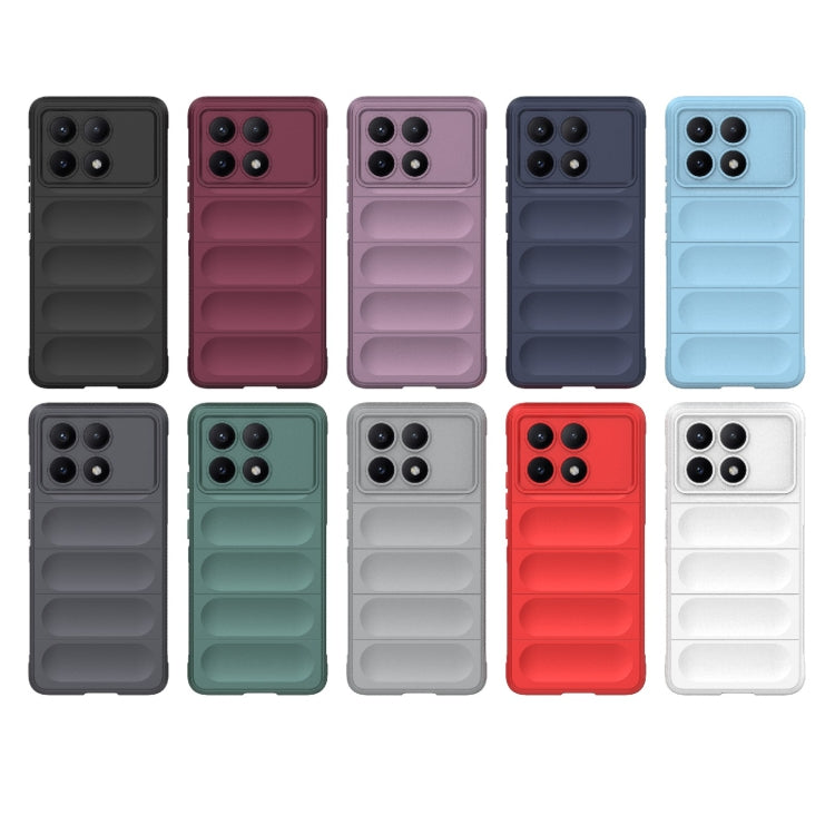 For Xiaomi Redmi K70E 5G Magic Shield TPU + Flannel Phone Case(Dark Blue) - K70E Cases by buy2fix | Online Shopping UK | buy2fix