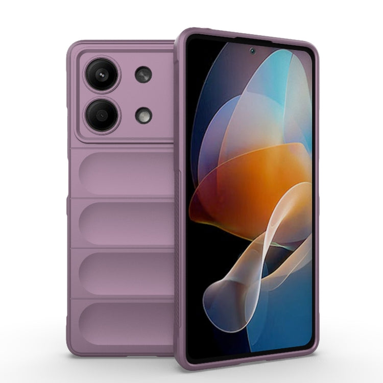 For Xiaomi Redmi Note 13R Pro 5G Magic Shield TPU + Flannel Phone Case(Purple) - Xiaomi Cases by buy2fix | Online Shopping UK | buy2fix