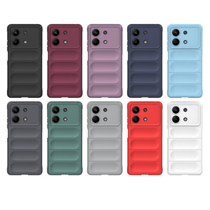 For Xiaomi Redmi Note 13R Pro 5G Magic Shield TPU + Flannel Phone Case(White) - Xiaomi Cases by buy2fix | Online Shopping UK | buy2fix