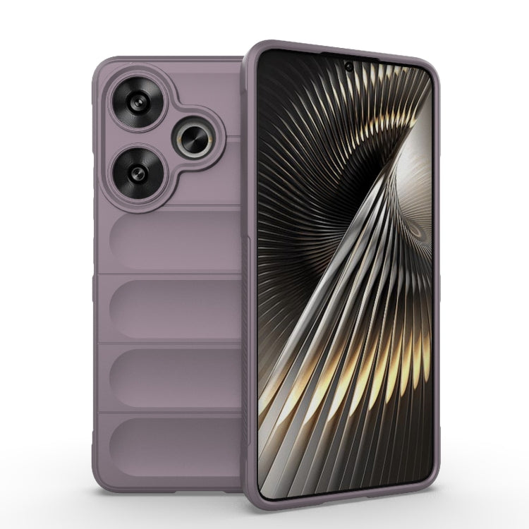 For Xiaomi Redmi Turbo 3 5G Magic Shield TPU + Flannel Phone Case(Purple) - Xiaomi Cases by buy2fix | Online Shopping UK | buy2fix