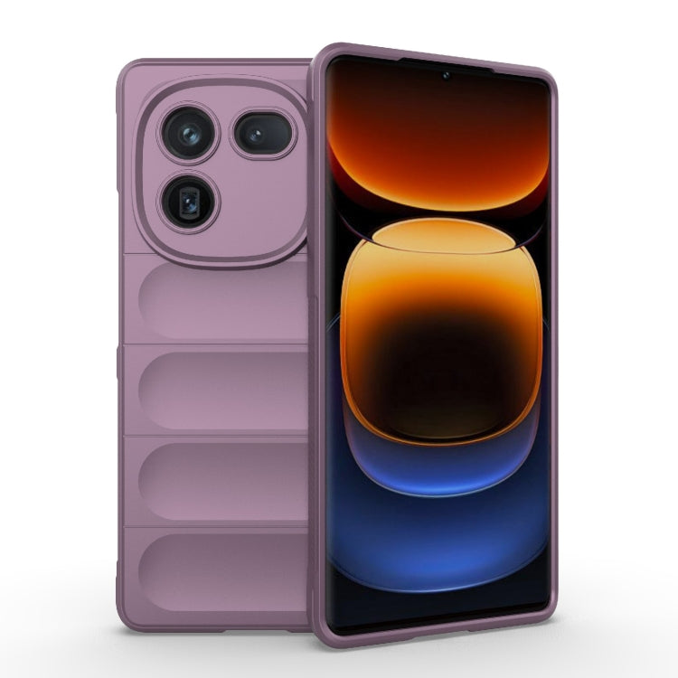 For vivo iQOO 12 Pro 5G Magic Shield TPU + Flannel Phone Case(Purple) - iQOO 12 Pro Cases by buy2fix | Online Shopping UK | buy2fix