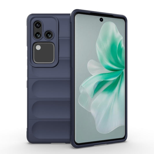 For vivo S18 5G Magic Shield TPU + Flannel Phone Case(Dark Blue) - S18 Cases by buy2fix | Online Shopping UK | buy2fix