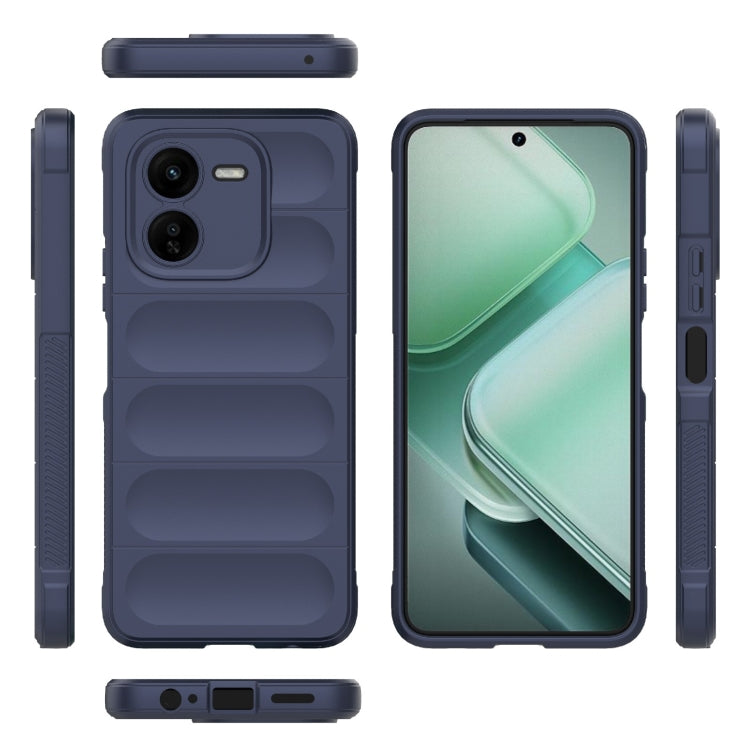 For vivo iQOO Z9X 5G Magic Shield TPU + Flannel Phone Case(Dark Blue) - vivo Cases by buy2fix | Online Shopping UK | buy2fix