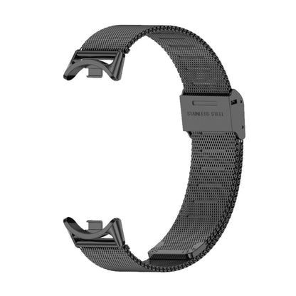 For Xiaomi Mi Band 8 Mijobs Milan Buckle Metal Stainless Steel Watch Band(Black) - Watch Bands by buy2fix | Online Shopping UK | buy2fix