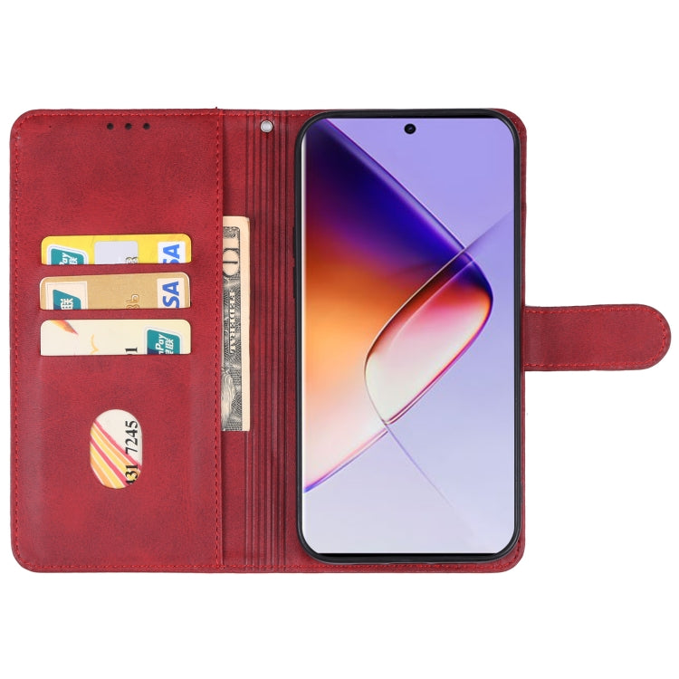 For Infinix Note 40 Leather Phone Case(Red) - Infinix Cases by buy2fix | Online Shopping UK | buy2fix