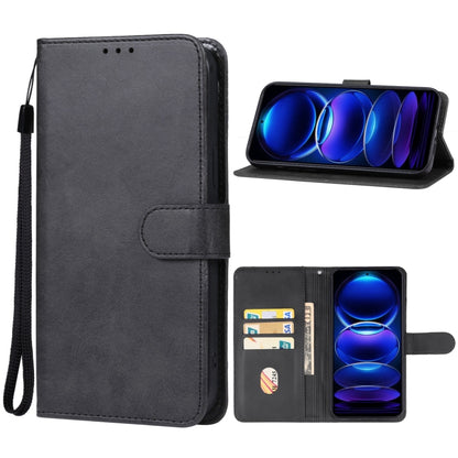 For Xiaomi Redmi Note 12R Pro Leather Phone Case(Black) - Xiaomi Cases by buy2fix | Online Shopping UK | buy2fix