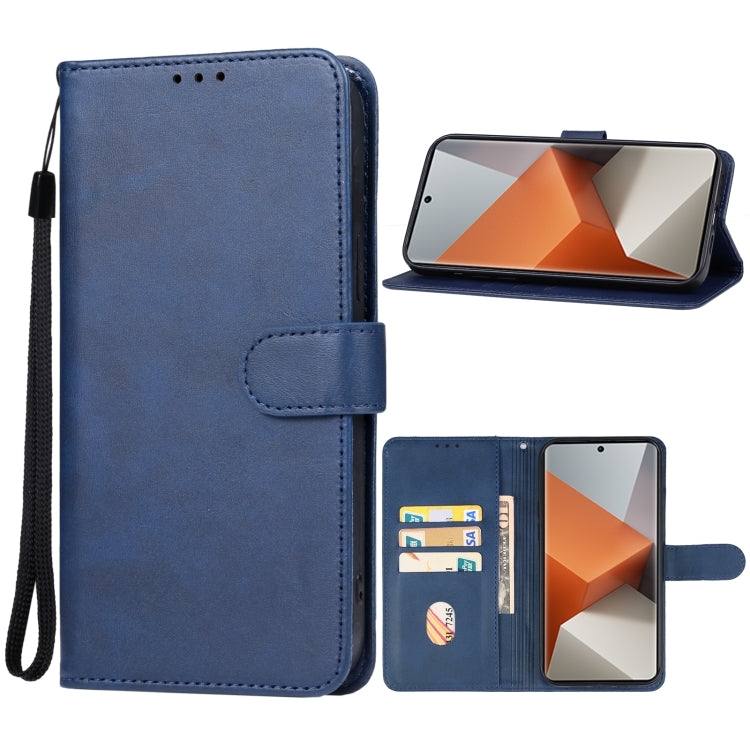 For Xiaomi Redmi Note 13 Pro+ Leather Phone Case(Blue) - Xiaomi Cases by buy2fix | Online Shopping UK | buy2fix