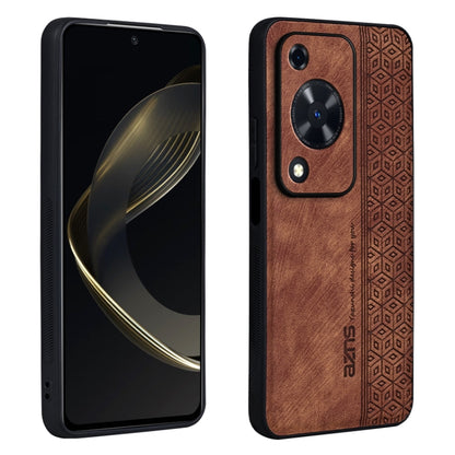 For Huawei Enjoy 70 AZNS 3D Embossed Skin Feel Phone Case(Brown) - Huawei Cases by AZNS | Online Shopping UK | buy2fix