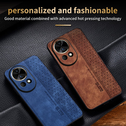 For Huawei nova 12 Pro AZNS 3D Embossed Skin Feel Phone Case(Sapphire Blue) - Huawei Cases by AZNS | Online Shopping UK | buy2fix