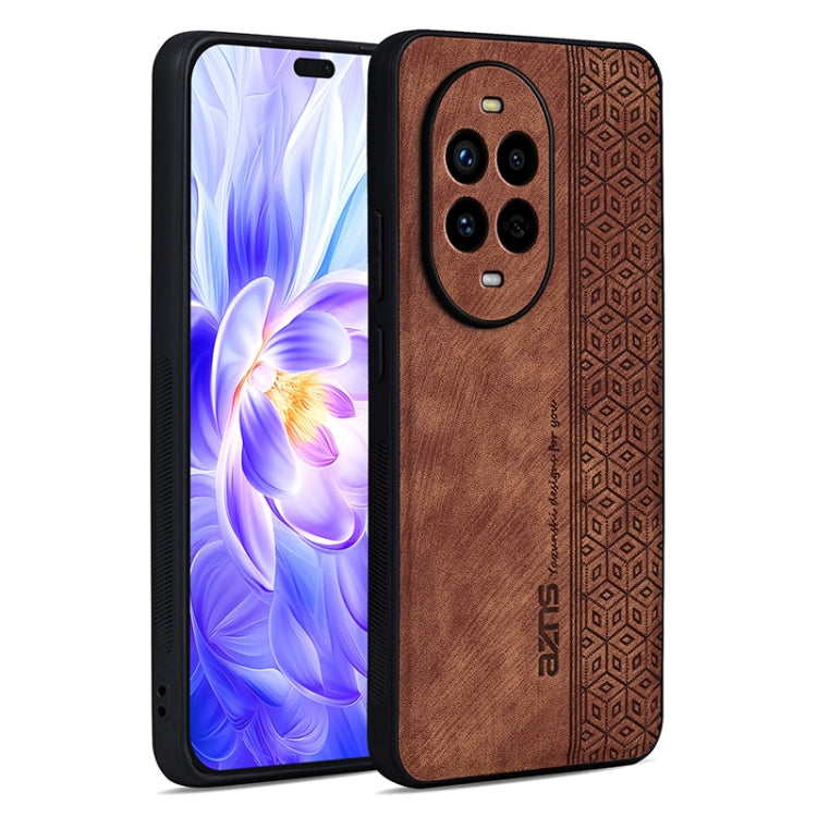 For Huawei nova 13 Pro AZNS 3D Embossed Skin Feel Phone Case(Brown) - Huawei Cases by AZNS | Online Shopping UK | buy2fix