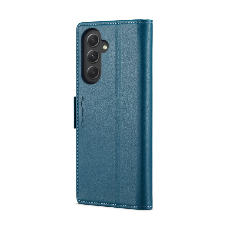 For Samsung Galaxy A54 5G CaseMe 023 Butterfly Buckle Litchi Texture RFID Anti-theft Leather Phone Case(Blue) - Galaxy Phone Cases by CaseMe | Online Shopping UK | buy2fix