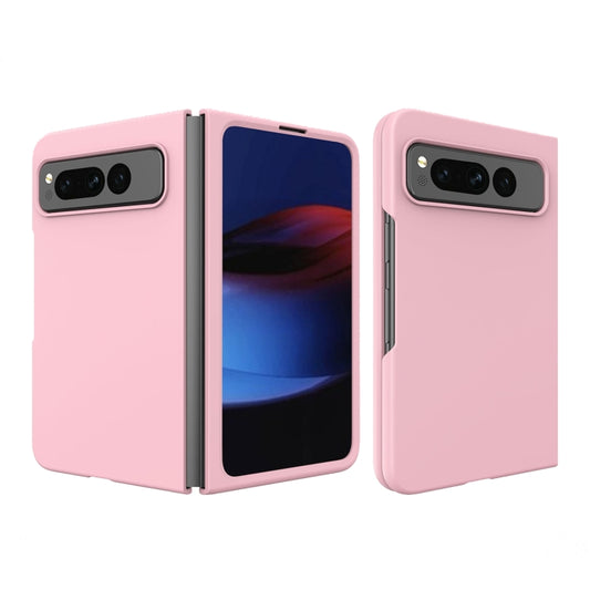 For Google Pixel Fold Oil-sprayed Integrated Phone Case(Pink) - Google Cases by buy2fix | Online Shopping UK | buy2fix