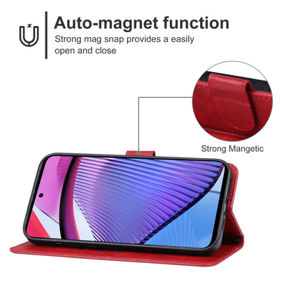 For Motorola Moto G Power 5G 2024 Leather Phone Case(Red) - Motorola Cases by buy2fix | Online Shopping UK | buy2fix