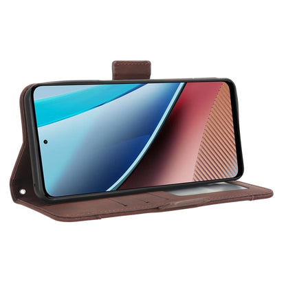 For Motorola Moto G Stylus 4G 2023 Skin Feel Calf Texture Card Slots Leather Phone Case(Brown) - Motorola Cases by buy2fix | Online Shopping UK | buy2fix