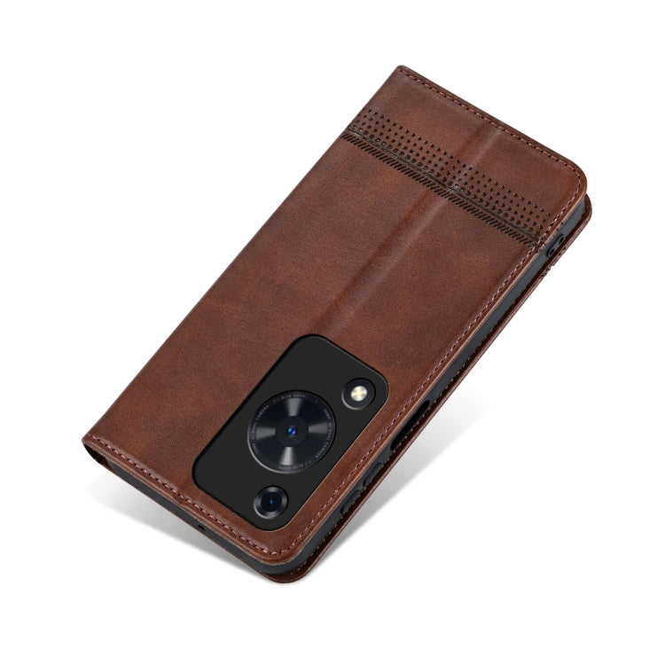 For Huawei Enjoy 70 AZNS Magnetic Calf Texture Flip Leather Phone Case(Dark Brown) - Huawei Cases by AZNS | Online Shopping UK | buy2fix