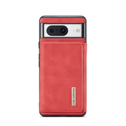 For Google Pixel 8 DG.MING M1 Series 3-Fold Multi Card Wallet + Magnetic Phone Case(Red) - Google Cases by DG.MING | Online Shopping UK | buy2fix