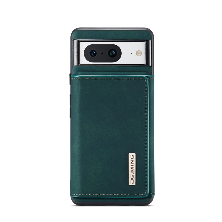 For Google Pixel 8 DG.MING M1 Series 3-Fold Multi Card Wallet + Magnetic Phone Case(Green) - Google Cases by DG.MING | Online Shopping UK | buy2fix