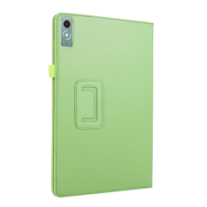 For Lenovo Xiaoxin Pad 11 2024 / M11 Litchi Texture Leather Tablet Case(Green) - Lenovo by buy2fix | Online Shopping UK | buy2fix