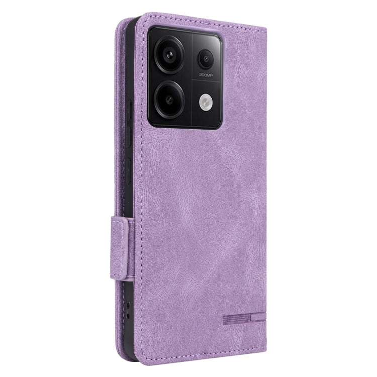 For Xiaomi Redmi Note 13 Pro 5G Magnetic Clasp Leather Phone Case(Purple) - Note 13 Pro Cases by buy2fix | Online Shopping UK | buy2fix