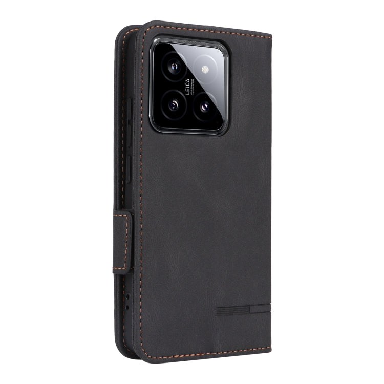 For Xiaomi 14 Magnetic Clasp Leather Phone Case(Black) - 14 Cases by buy2fix | Online Shopping UK | buy2fix