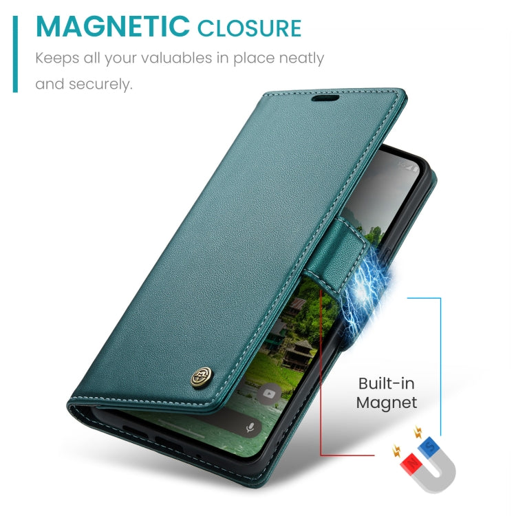 For Google Pixel 9 Pro XL CaseMe 023 Butterfly Buckle Litchi Texture RFID Anti-theft Leather Phone Case(Pearly Blue) - Google Cases by CaseMe | Online Shopping UK | buy2fix