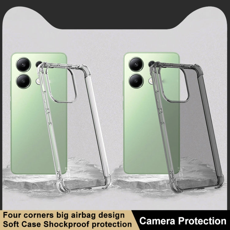 For Xiaomi Redmi Note 13 4G Global imak Shockproof Airbag TPU Phone Case(Transparent) - Note 13 Cases by imak | Online Shopping UK | buy2fix