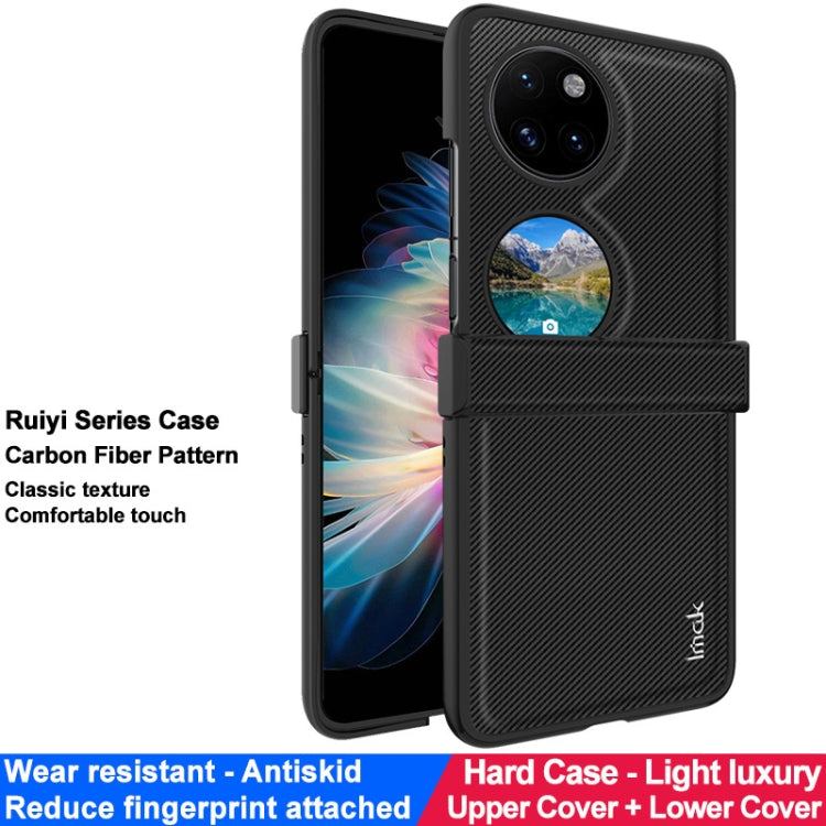 For Huawei Pocket 2 imak Ruiyi Series Carbon Fiber PU + PC Phone Case - Huawei Cases by imak | Online Shopping UK | buy2fix