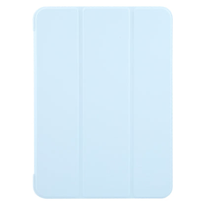 For iPad Pro 11 2024 GEBEI 3-folding Holder Shockproof Flip Leather Tablet Case(Sky Blue) - iPad Pro 11 2024 Cases by GEBEI | Online Shopping UK | buy2fix