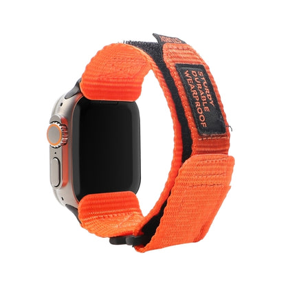 Nylon Two Section Watch Band For Apple Watch Ultra 2 49mm(Orange) - Watch Bands by buy2fix | Online Shopping UK | buy2fix