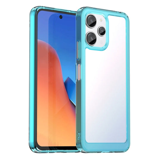 For Xiaomi Redmi 12R Colorful Series Acrylic Hybrid TPU Phone Case(Transparent Blue) - Xiaomi Cases by buy2fix | Online Shopping UK | buy2fix