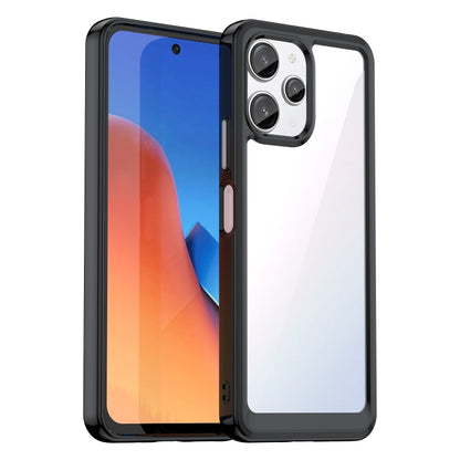 For Xiaomi Poco M6 Pro 5G Colorful Series Acrylic Hybrid TPU Phone Case(Black) - Xiaomi Cases by buy2fix | Online Shopping UK | buy2fix