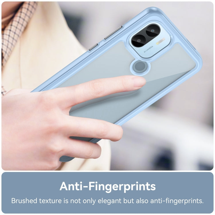 For Xiaomi Redmi A1+ Colorful Series Acrylic Hybrid TPU Phone Case(Blue) - Xiaomi Cases by buy2fix | Online Shopping UK | buy2fix