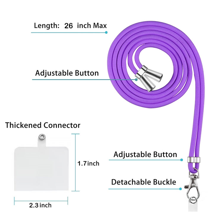 For Google Pixel 9 / 9 Pro Electroplating Marble Dual-side IMD Phone Case with Lanyard(Purple 016) - Google Cases by buy2fix | Online Shopping UK | buy2fix