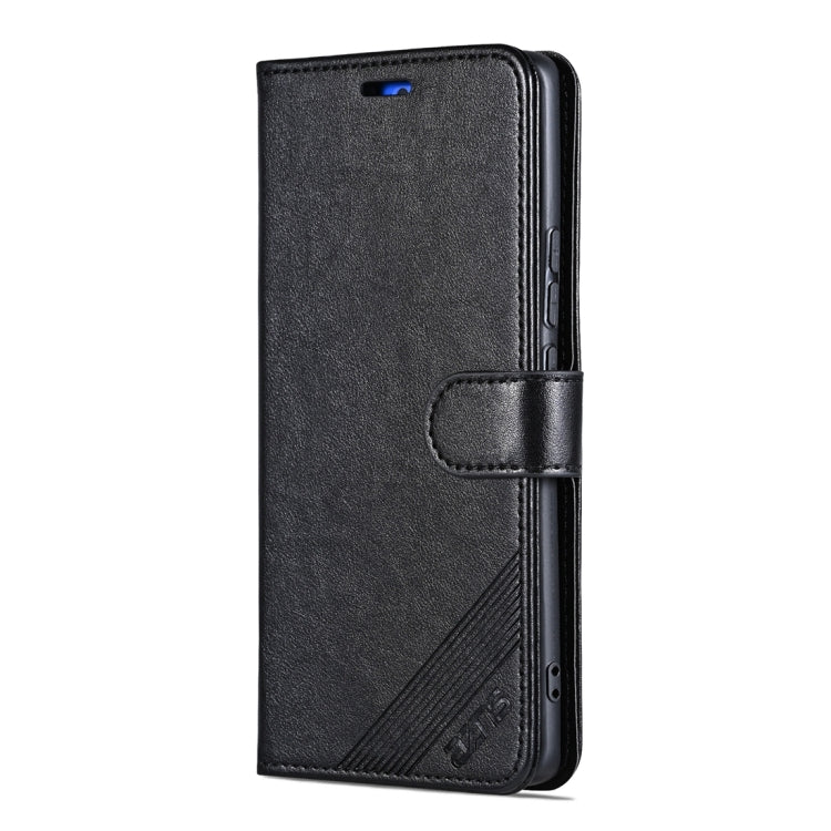 For Honor 100 Pro AZNS Sheepskin Texture Flip Leather Phone Case(Black) - Honor Cases by AZNS | Online Shopping UK | buy2fix