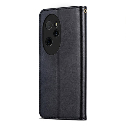 For Honor 100 Pro AZNS Sheepskin Texture Flip Leather Phone Case(Black) - Honor Cases by AZNS | Online Shopping UK | buy2fix