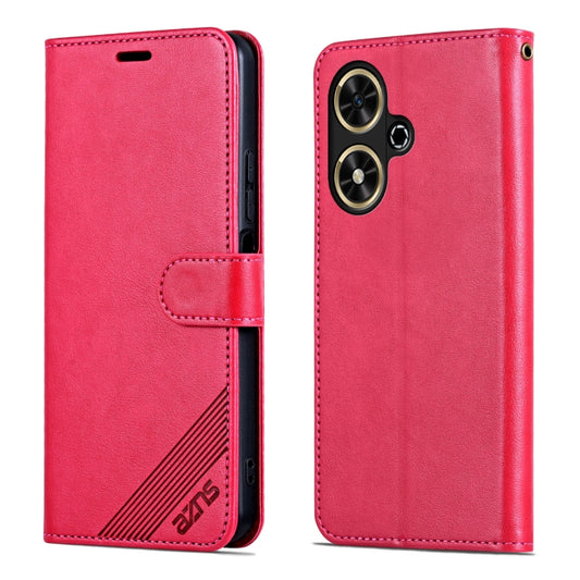 For Honor Play 50 / 50m 5G AZNS Sheepskin Texture Flip Leather Phone Case(Red) - Honor Cases by AZNS | Online Shopping UK | buy2fix