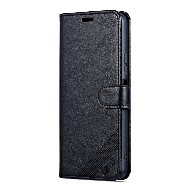 For Honor X60 AZNS Sheepskin Texture Flip Leather Phone Case(Black) - Honor Cases by AZNS | Online Shopping UK | buy2fix