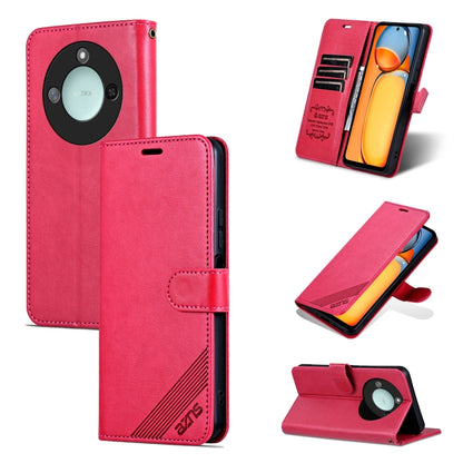 For Honor X60 AZNS Sheepskin Texture Flip Leather Phone Case(Red) - Honor Cases by AZNS | Online Shopping UK | buy2fix