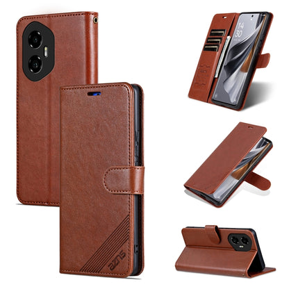 For Honor 300 AZNS Sheepskin Texture Flip Leather Phone Case(Brown) - Honor Cases by AZNS | Online Shopping UK | buy2fix