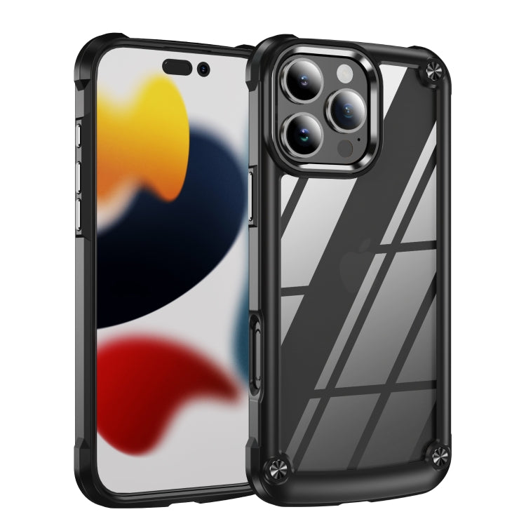 For iPhone 16 Pro Max TPU + PC Lens Protection Phone Case(Black) - iPhone 16 Pro Max Cases by buy2fix | Online Shopping UK | buy2fix