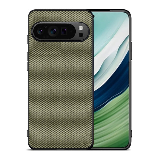 For Google Pixel 9 Nylon Cloth Texture Shockproof PC+TPU Phone Case(Green) - Google Cases by buy2fix | Online Shopping UK | buy2fix