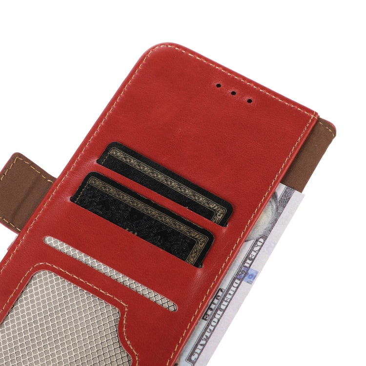 For iPhone 16 Crazy Horse Top Layer Cowhide Leather Phone Case(Red) - iPhone 16 Cases by buy2fix | Online Shopping UK | buy2fix